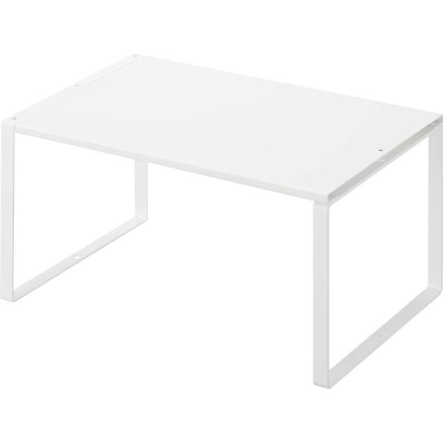 他サイト： 山崎実業 伸縮収納棚 プレート WH ホワイト 3829 JANコード 4903208038294の商品画像