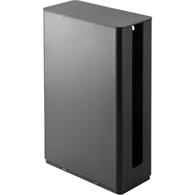 他サイト： 山崎実業 重ねられる スリム蓋付きルーター収納ケース スマート ロング BK ブラック 5751 JANコード 49032080の商品画像