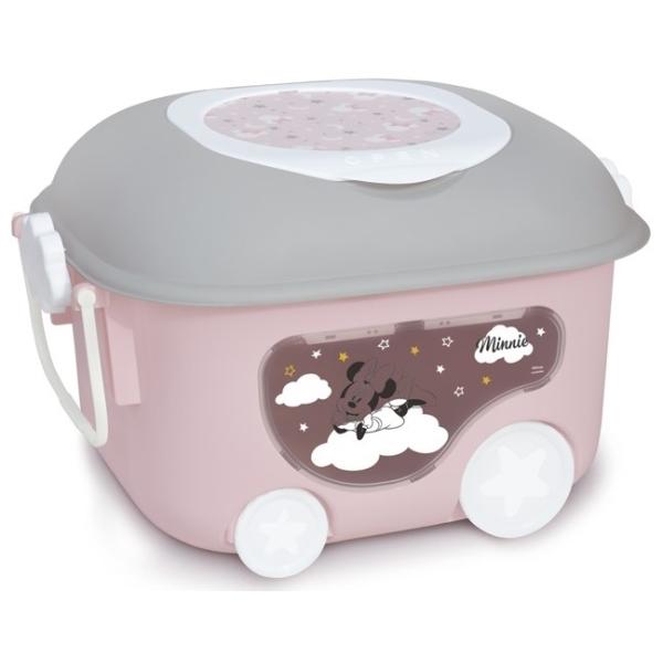 他サイト： 錦化成 窓付き おもちゃ箱 ミニーマウス PBE-clo (商品サイズ 幅58x奥行45x高さ38cm) JANコード 4904の商品画像