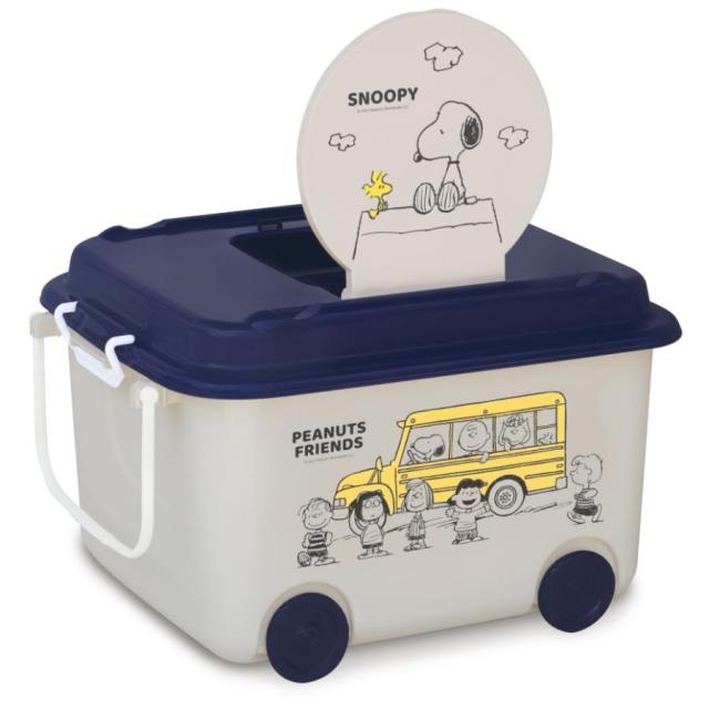 他サイト： 錦化成 おもちゃ箱 スヌーピー BE-bus (幅54×奥行41×高さ33cm) JANコード 4904121312683の商品画像