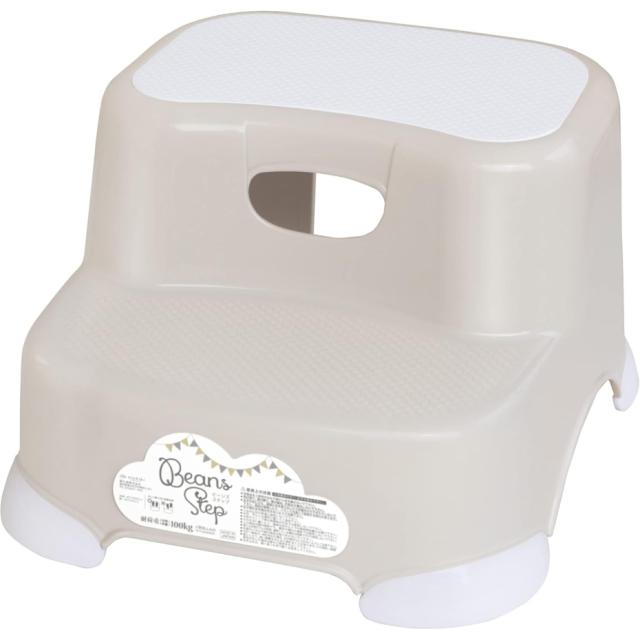 他サイト： 錦化成 ビーンズ・ステップ BE ベージュ 滑り止め付き 日本製 (幅32.5×奥行34.5×高さ21cm) JANコード 49の商品画像