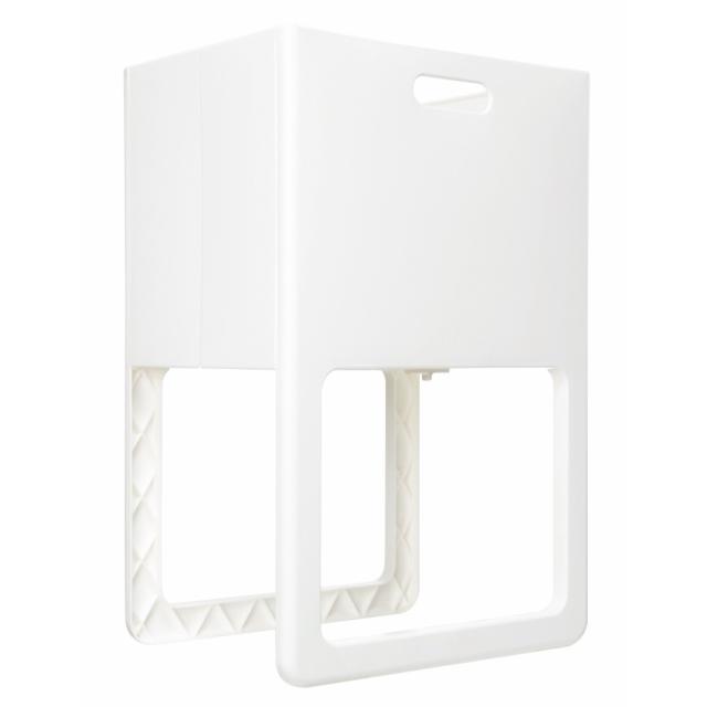 他サイト： 伊勢藤 ISETO 折りたたみ&脚付バスケット(ACOT)ホワイト (幅40×奥行30×高61cm) JANコード 496614の商品画像