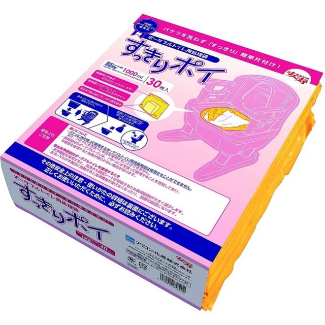 他サイト： アロン ポータブルトイレ用処理袋すっきりポイ 30枚入り JANコード 4970210858202の商品画像