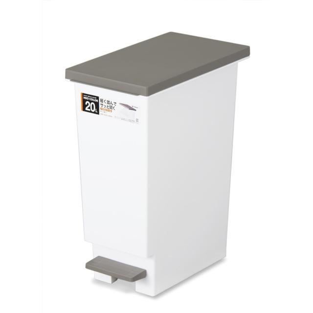 他サイト： 新輝合成 トンボ ネオカラー 分別スリムペダル 20L ブラウン (幅20×奥行35.5×高さ45cm) JANコード 4973の商品画像