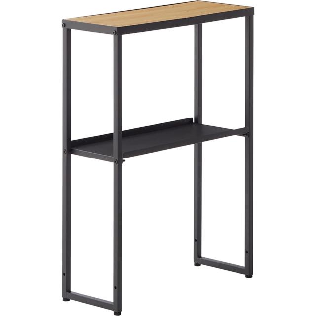 他サイト： 平安伸銅工業 洗濯機サイドラック HSR-6BK マットブラック (幅20×奥行50×高さ70cm) JANコード 497761の商品画像