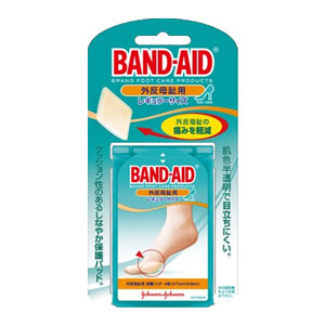 他サイト： バンドエイド 外反母趾用 レギュラーサイズ 4枚入*配送分類:A2の商品画像