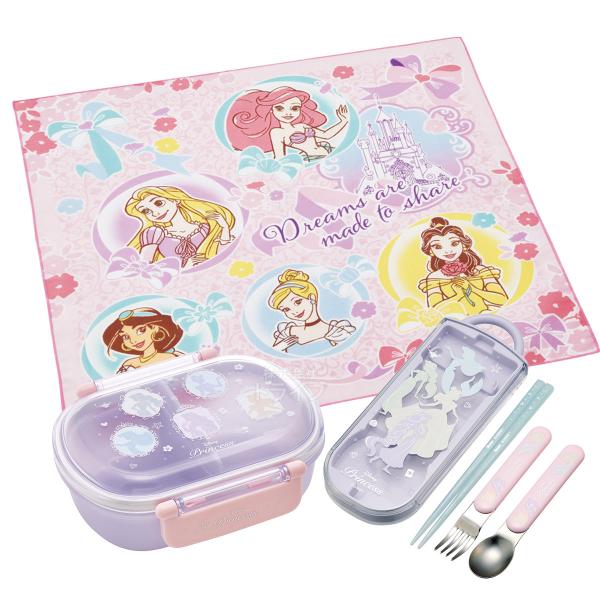 他サイト： [特価30%OFF]ディズニー プリンセス シルエット 抗菌 お弁当箱 中子付 360ml トリオ ランチクロスセットの商品画像