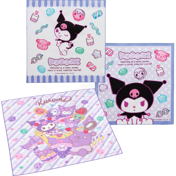 他サイト： クロミ 26 ランチクロス お買得3絵柄組 セット ネコポス対応品 の商品画像