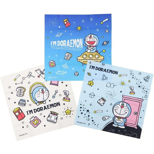 他サイト： [特価50%OFF]ハンカチ 3絵柄組 アイムドラえもん Im Doraemon ふしぎゾーン メール便対応品 755329の商品画像