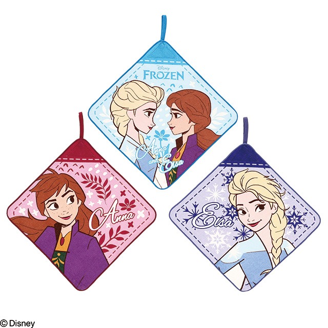 他サイト： ループ付きハンドタオル 3絵柄組 アナと雪の女王 ノルディックスノー ネコポス対応品 431803の商品画像