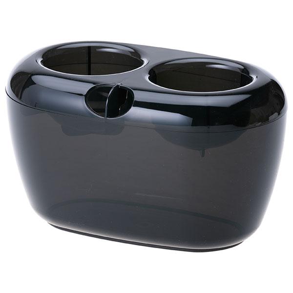 他サイト： VASE ダブル 球根2球用 スモークブラック 0.95L 196×123×H114 大和プラスチック 鉢の商品画像