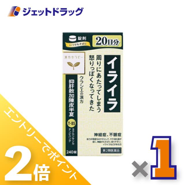 他サイト： 三太郎&お買い物ラリー≪5/3-5/5までP2%≫抑肝散加陳皮半夏エキス錠クラシエ 240錠 【第2類医薬品】の商品画像