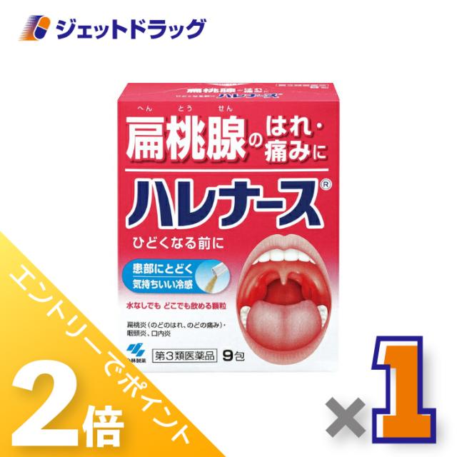 他サイト： 三太郎&お買い物ラリー≪5/13-5/15までP2%≫ハレナース 9包 【第3類医薬品】の商品画像
