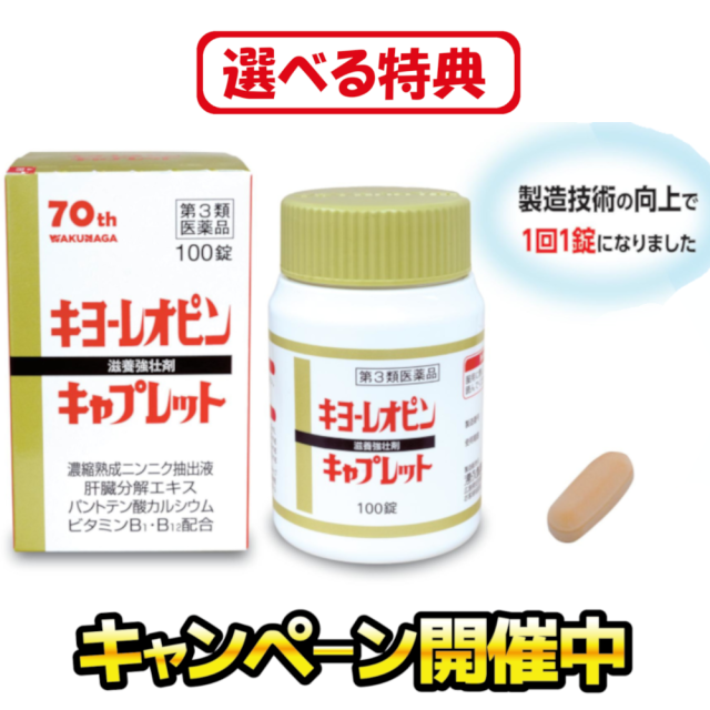 他サイト： 【第3類医薬品】湧永 キヨーレオピンキャプレット4 100錠【選べる特典キャンペーン中】【正規代理店:ワクナガメンバーカード対応の商品画像