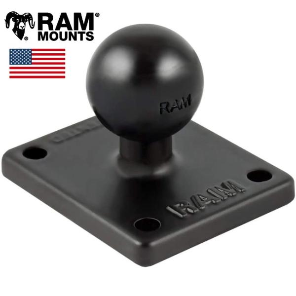 他サイト： RAM MOUNT ラムマウント 2x1.7ベース AMPSホールスクエアベース RAM-B-347U オプション アクセサリーの商品画像