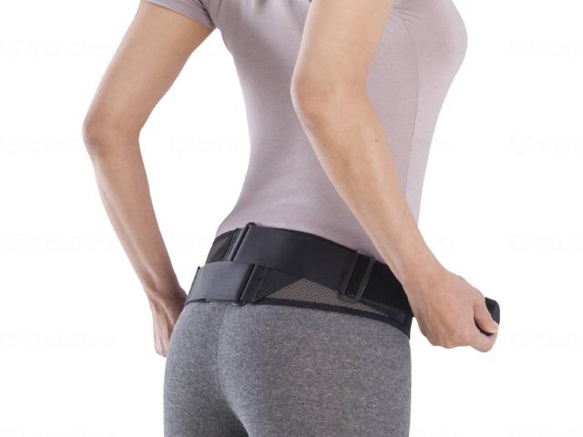 他サイト： ミズノ 腰部骨盤ベルト(メッシュタイプ)ブラック×グレー【介護 固定 腰痛 腰 サポーター 骨盤 ベルト 矯正】の商品画像