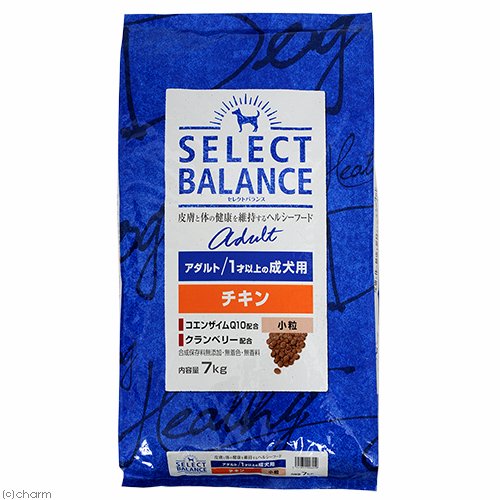 他サイト： (株)ベッツ・チョイス・ジャパン セレクトバランス アダルト チキン 小粒 1才以上の成犬用 7kg 犬 フード ドライ 454の商品画像