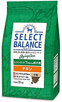 他サイト： (株)ベッツ・チョイス・ジャパン セレクトバランス エイジングケア チキン 小粒 7才以上の成犬用 3kg 犬 フード ドライ の商品画像