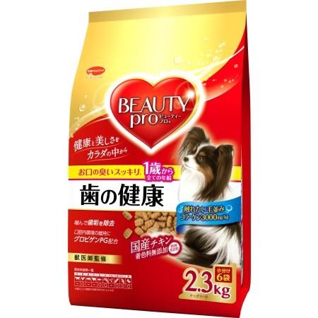 他サイト： 日本ペットフード(株) ビューティープロ ドッグ 歯の健康 1歳から 2300g 犬 フード ドライ 4902112006344の商品画像