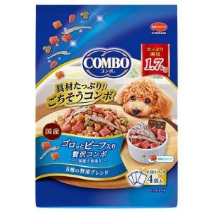 他サイト： 日本ペットフード(株) コンボ ドッグ ゴロッとビーフ入り 1.7kg 犬 フード ドライ 4902112008010 {SK}の商品画像