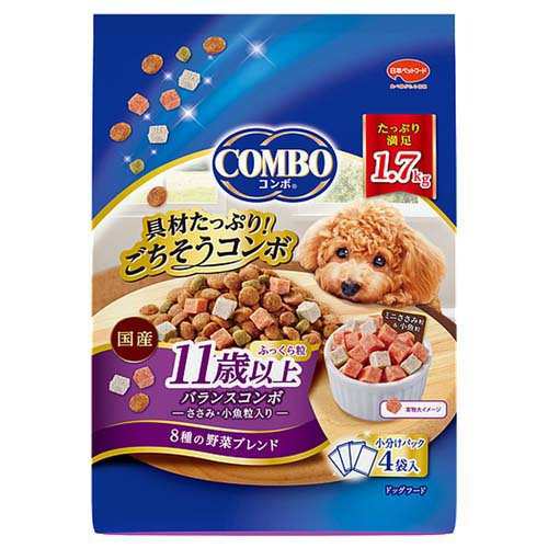 他サイト： 日本ペットフード(株) コンボ ドッグ 11歳以上 1.7kg 犬 フード ドライ 4902112008171 {SK}の商品画像