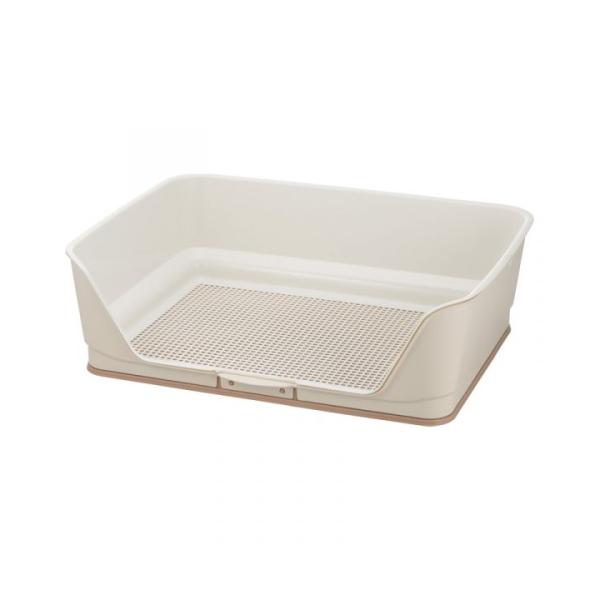 他サイト： (株)リッチェル お掃除簡単ステップ壁付トイレ ワイド アイボリー 犬 用品 トイレ 4945680560054 {SK}の商品画像