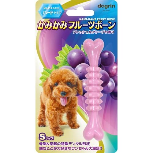 他サイト： (株)スーパーキャット かみかみフルーツボーン ハードタイプ S グレープ DM442 犬 用品 玩具 アジリティグッズ 497の商品画像