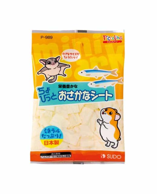 他サイト： (株)スドー ちょびっとおさかなシート 11g 小動物 フード 小動物フードのおやつ 4974212909894 {NP}の商品画像
