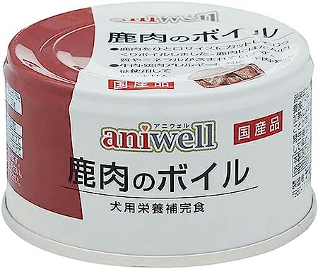 他サイト： デビフペット(株)アニウェル営業部 鹿肉のボイル 85g 犬用品 フード ウェット 一般食 4560283516231 {NP}の商品画像