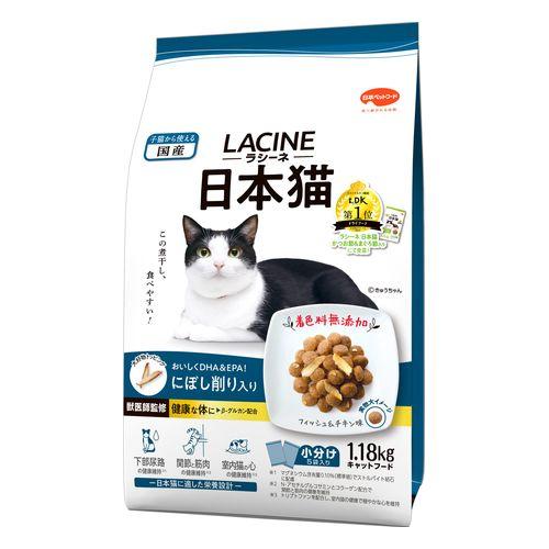 他サイト： 日本ペットフード(株) ラシーネ 日本猫 にぼし削り入り 600g 猫用品 フード ドライ 総合栄養食 490211204694の商品画像