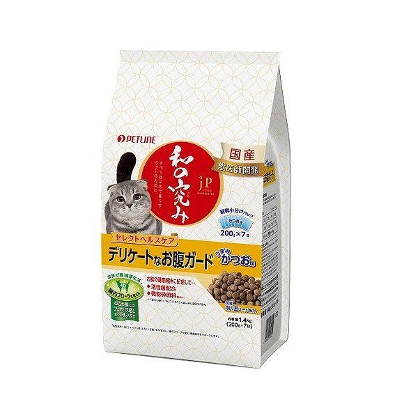 他サイト： ペットライン(株) JPスタイル和の究み猫用セレクトHCお腹ガード 1.4kg 猫用品 フード ドライ 総合栄養食 490216の商品画像