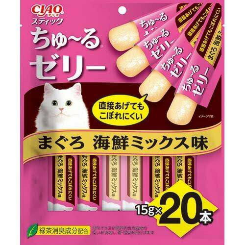 他サイト： いなばペットフード(株) CIAO スティック まぐろ 海鮮ミックス味 15g×20本 猫用品 フード スナック 4901133の商品画像