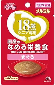 他サイト： 【訳あり】キャネット キャットフード メルミル 18歳から まぐろ 40グラム (x 12) (まとめ買い) 490241899の商品画像