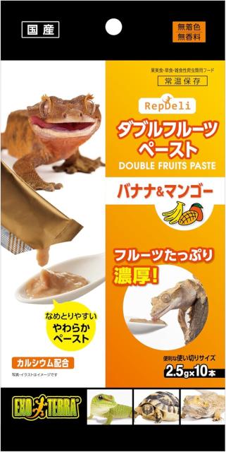 他サイト： 【訳あり】GEX EXOTERRA Repdeli ダブルフルーツペースト バナナ&マンゴー なめとりやすいやわらかペースト 2の商品画像