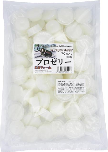 他サイト： 【訳あり】KBファーム バナナ風味 プロゼリー(18g 70個入り) 高たんぱく カブトムシ・クワガタ用 45801780500の商品画像