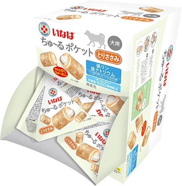 他サイト： 【訳あり】いなば ちゅ~るポケット とりささみ 10g×20袋  4901133780134賞味期限2027.06. 03賞味期の商品画像