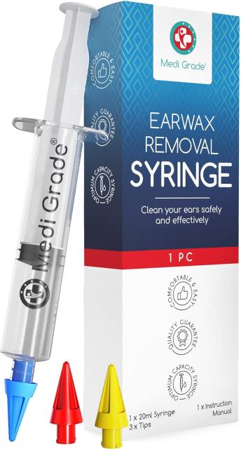 他サイト： 【訳あり】メディグレード‐耳垢除去キット、耳クリーナー3個の柔らかいクアッドストリームチップ付の耳垢除去。お宅用の再利用可能の耳の商品画像