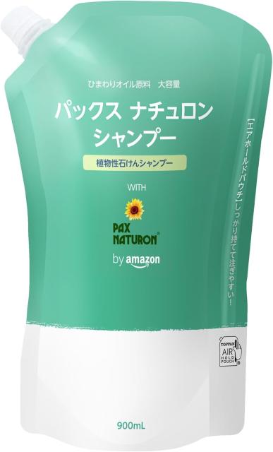 他サイト： 【訳あり】by Amazon 大容量パックスナチュロン せっけんシャンプー 泡タイプ 詰替用 900ml (NATUXIA) 4の商品画像