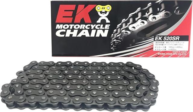 他サイト： EKノンシール エヌマ 520-128 チェーン 520SR スチール 128L SPJ クリップジョイント ★00-8079 の商品画像