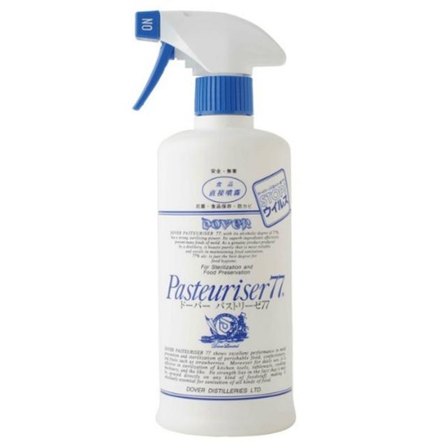 他サイト： ドーバー洋酒貿易 パストリーゼ 77 本体 500ml  スプレーヘッド付き(アルコール度数77% 食品直接噴霧)(451075の商品画像