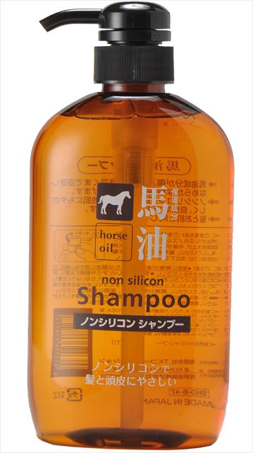 他サイト： 熊野油脂 馬油 ノンシリコンシャンプー 600mL 本体 弱酸性(4513574012752)の商品画像
