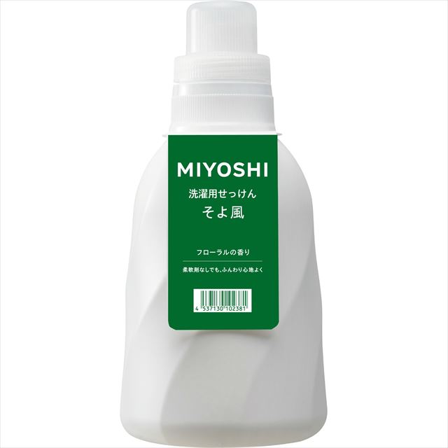 他サイト： ミヨシ石鹸 そよ風 液体せっけん ボトル 1100mlの商品画像