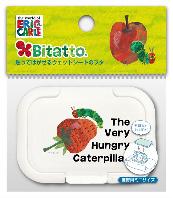 他サイト： ビタットジャパン ビタット おしりふきに貼るフタ ミニサイズ はらぺこあおむし あおむしといちごの商品画像