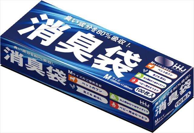他サイト： ハウスホールドジャパン 消臭袋 AS05 M 100枚入の商品画像