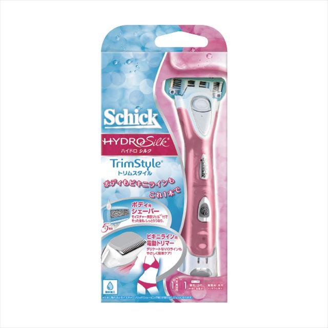他サイト： シック ( Schick ) ハイドロシルク トリムスタイルホルダー 本体( 替刃1コ付 )  シェーバー(5枚刃 カミソリ) の商品画像