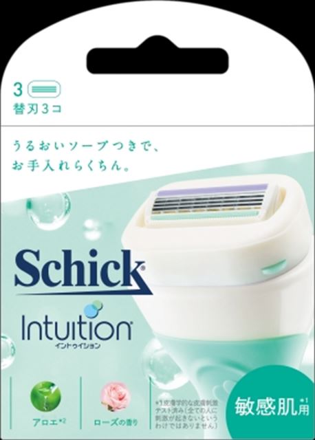 他サイト： 【メール便 送料込】Schick イントゥイション 敏感肌用 替刃 3コ入 1個の商品画像