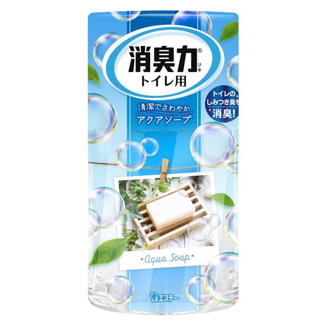 他サイト： エステー トイレの消臭力 アクアソープ 400ml (トイレ用消臭剤)( 4901070115044 )の商品画像