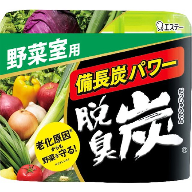 他サイト： エステー 脱臭炭 野菜室用 142g (冷蔵庫用脱臭剤)( 4901070117192 )の商品画像