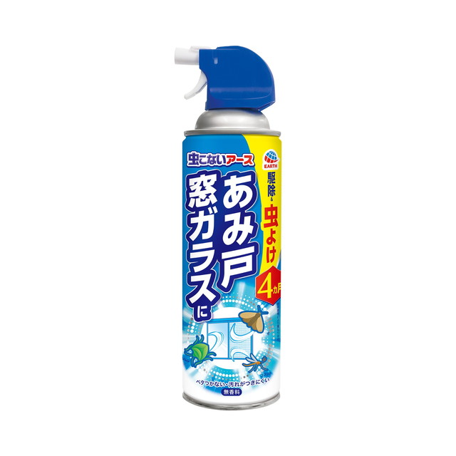 他サイト： 【春夏限定】アース製薬 虫こないアース あみ戸・窓ガラスに 450ml ( 殺虫スプレー ) ( 4901080256812 )の商品画像