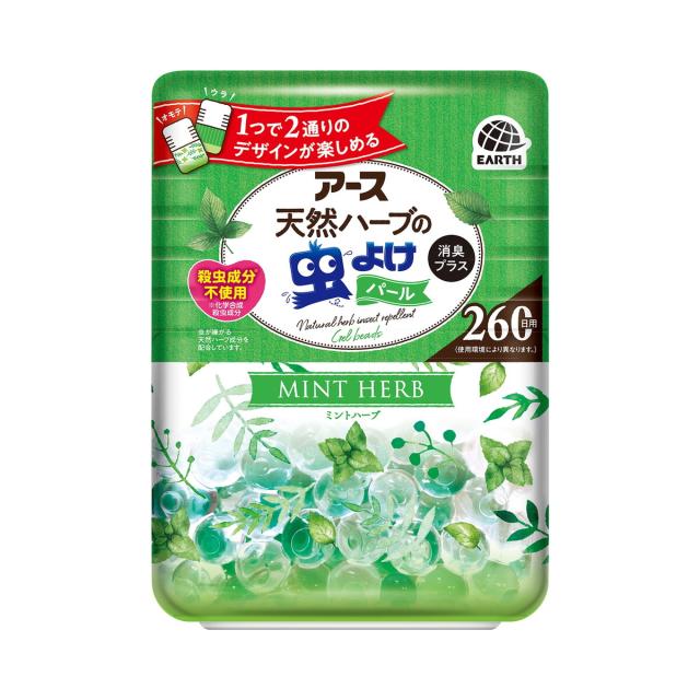 他サイト： 【春夏限定】アース製薬 アース 天然ハーブの虫よけパール 260日用 ミントハーブ 380g 消臭プラス ( 490108027の商品画像